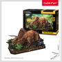 Cubic Fun - Puzzle 3D Triceratops 44 Piese Cubic Fun - 3